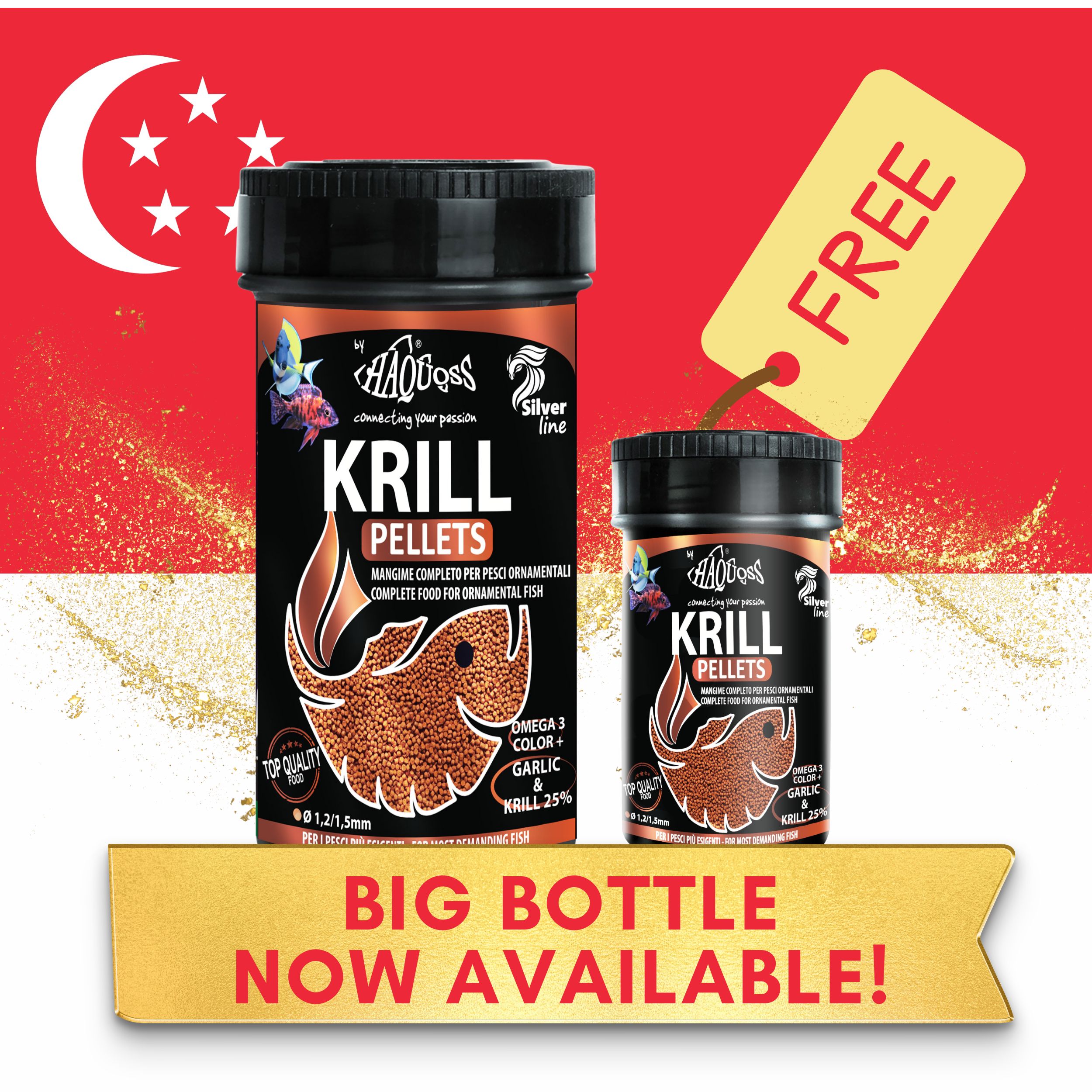 [NDP 2026] HAQUOSS KRILL PELLETS 250ml + FREE 100ml